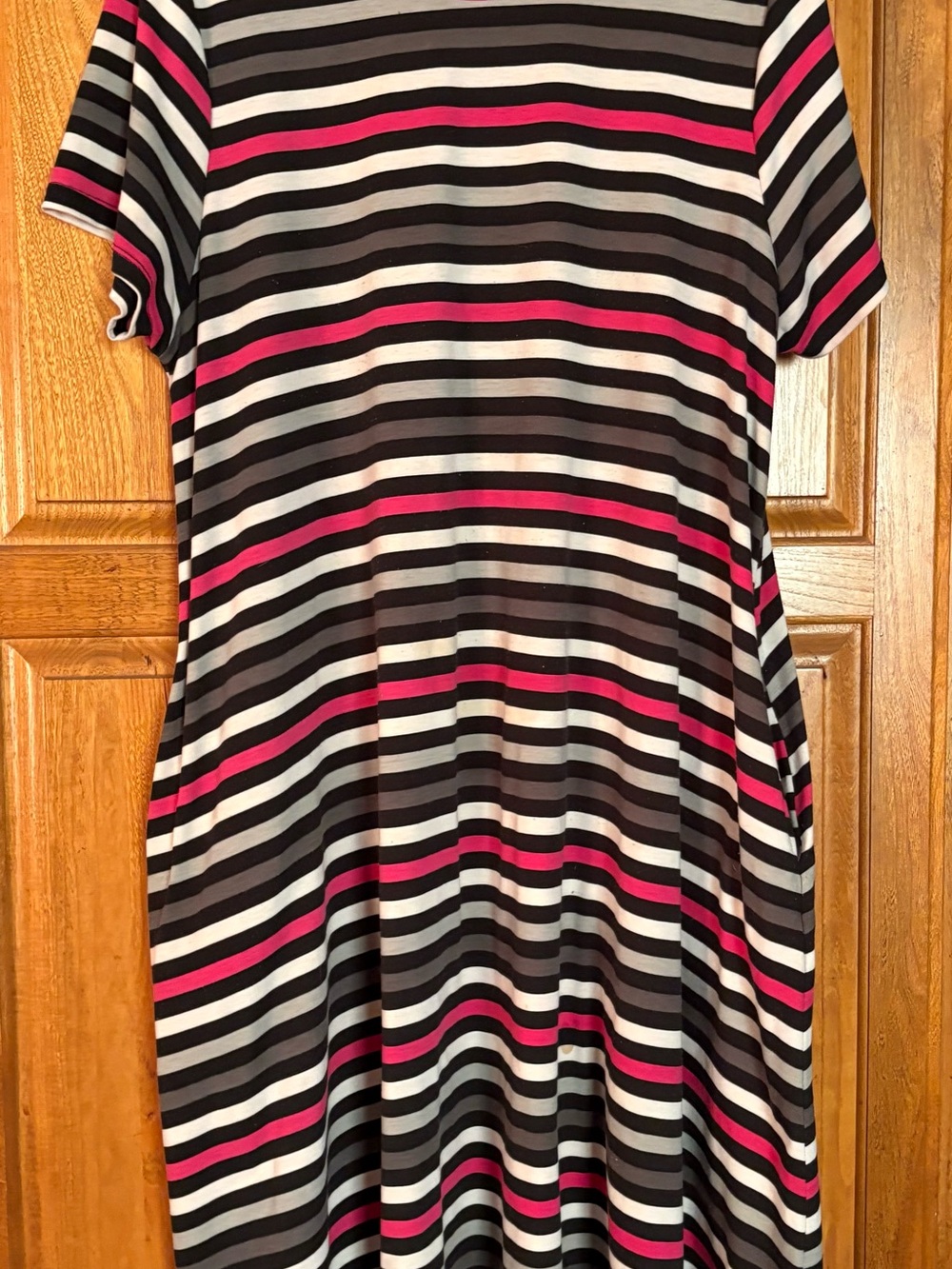 Lularoe Jessie dress  2X Pink stripes